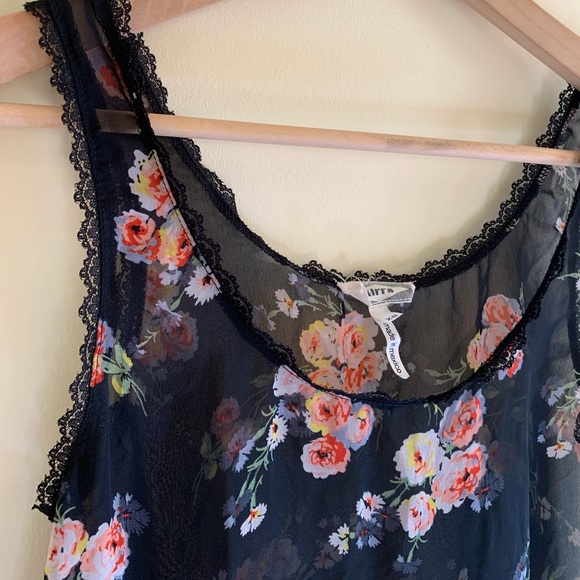 Made in Mexico floral lingerie/sheer slip XS - Picture 2 of 3